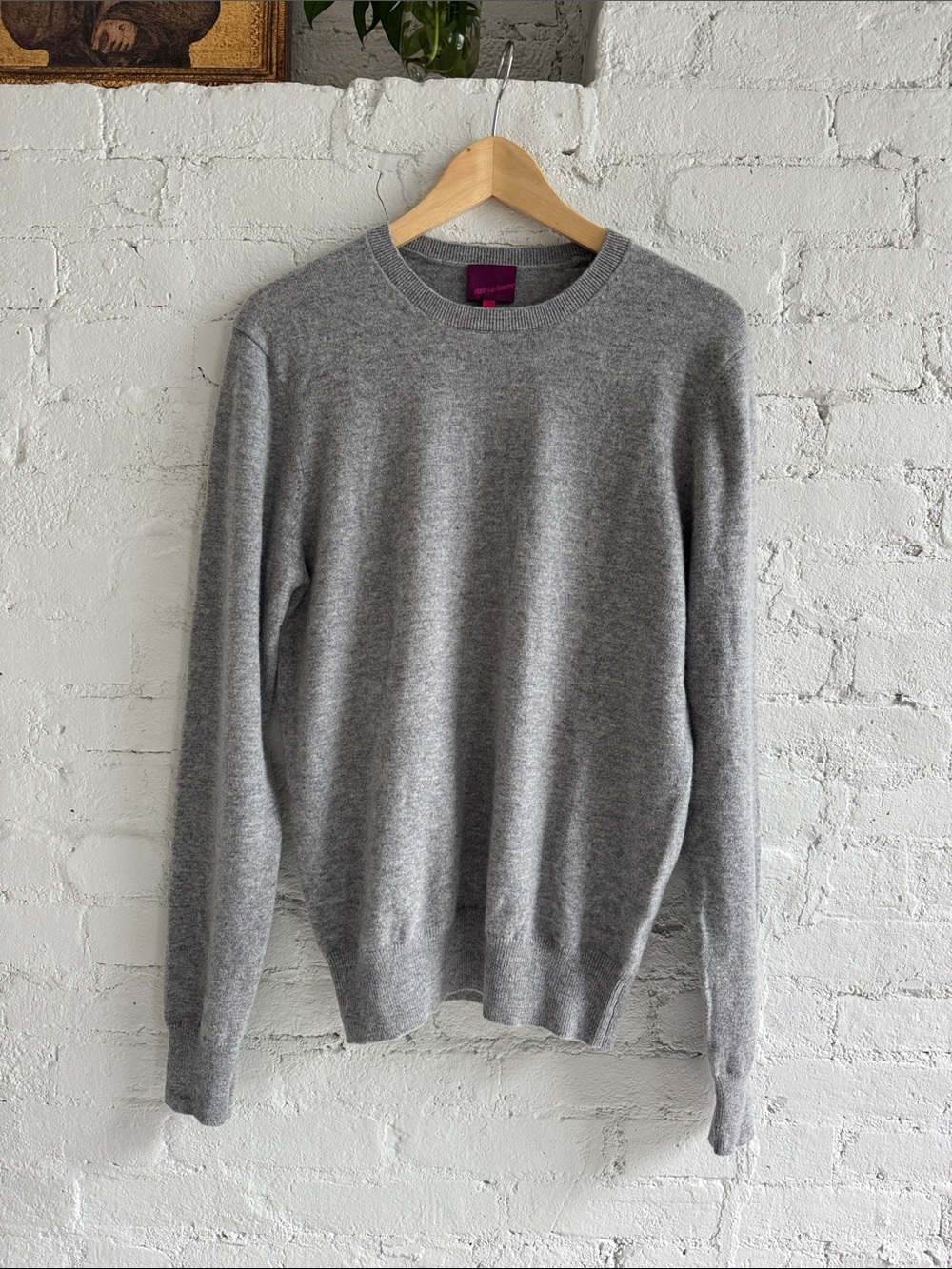 NEW 100% Cashmere ‘The Men’s Basic Crewneck Cashmere Sweater’, size M